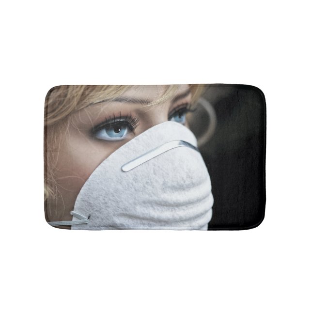 Schutzmaske Corona Badematte (Vorderseite)