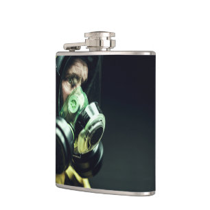 Schutzmaske Corona Flachmann