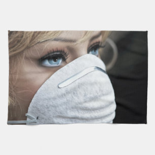 Schutzmaske Corona Geschirrtuch