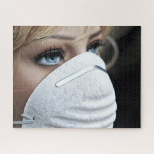 Schutzmaske Corona Puzzle