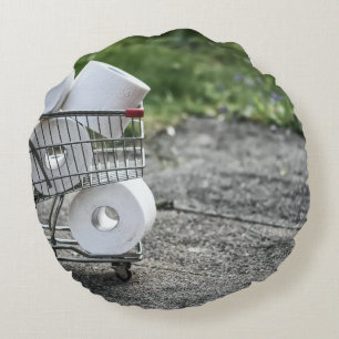 Schutzmaske Corona Rundes Kissen