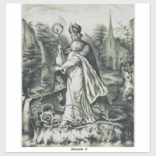 Schutzpatron von St. Patrick in Irland Aufkleber