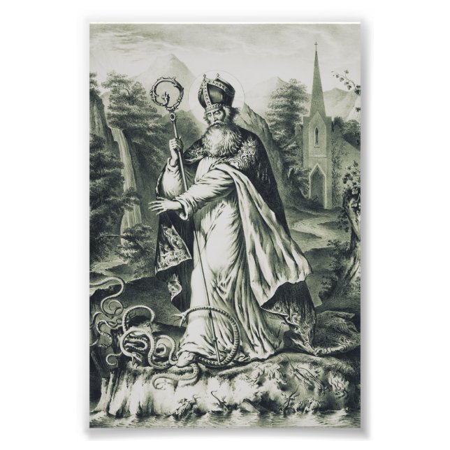 Schutzpatron von St. Patrick in Irland Fotodruck (Vorne)