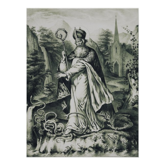 Schutzpatron von St. Patrick in Irland Poster (Vorderseite)