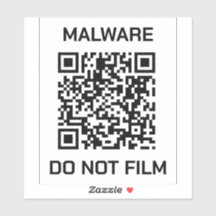 Schutzschild-Aufkleber - Malware-Warnung