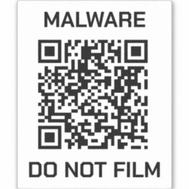 Schutzschild-Aufkleber - Malware-Warnung Aufkleber