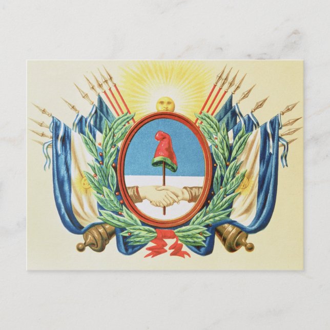 Schutzschild des argentinischen Bundes Postkarte (Vorderseite)