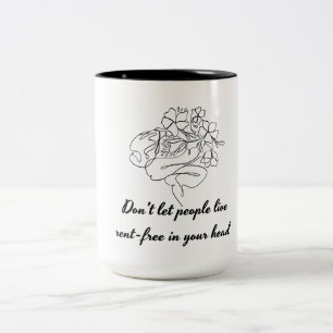 Schützt-eure-Friedens-Kaffeetasse Positive Einste Zweifarbige Tasse