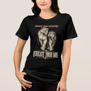 Schützt eure Töchter, bildet eure Söhne Tri-Blend Shirt