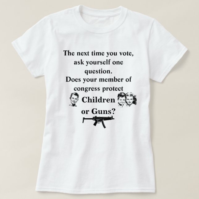 Schützt Ihr Kongressmitglied Kinder oder.. T-Shirt (Design vorne)