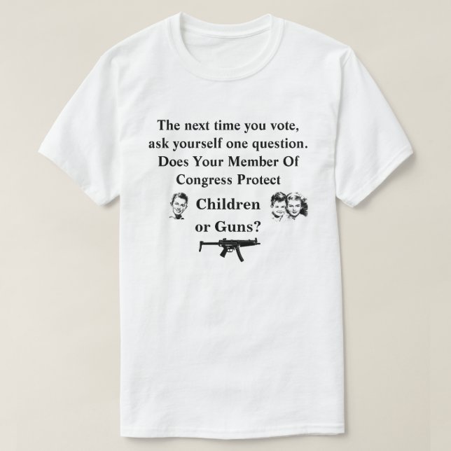 Schützt Ihr Kongressmitglied Kinder oder.. T-Shirt (Design vorne)