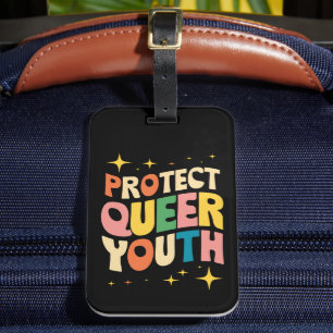 Schützt queere Jugendliche Schützt trans Kinder LG Gepäckanhänger