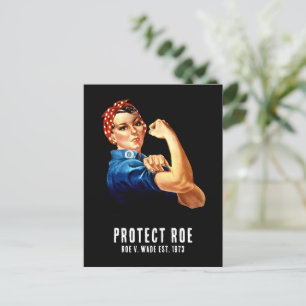 Schützt Roe v Wade Rosie the Riveter Vintage Schwa Postkarte