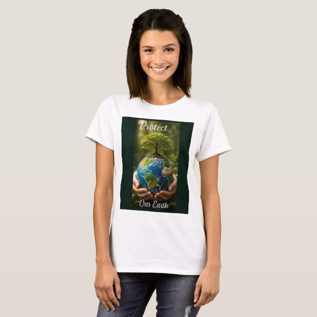 Schützt unsere Erde T-Shirt (Vorne ganz)