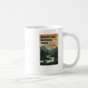 Schützt unsere Parks - Nationalparks USA Aufkleber Kaffeetasse