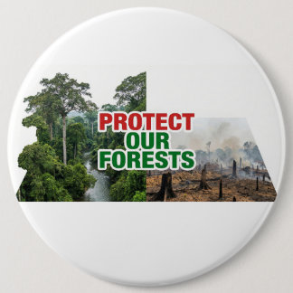 Schützt unseren Wald Button