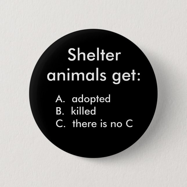 Schutztiere erhalten: , A. adoptedB.  kille… Button (Vorderseite)