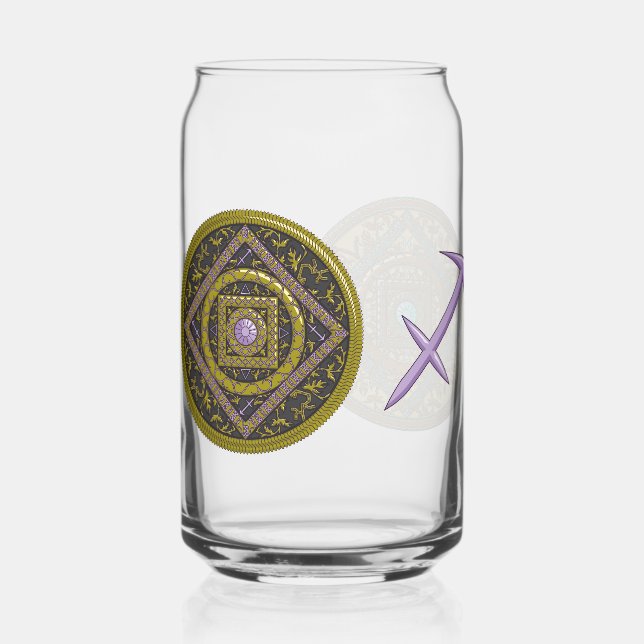 Schützus Mandala Dosenglas (Vorderseite)