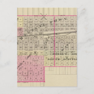 Schuyler und Leigh, Nebraska Postkarte