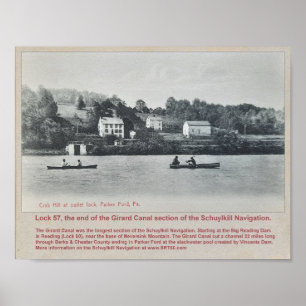 Schuylkill Canal Lock 57 Parker Ford PA Poster