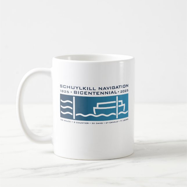 Schuylkill Navigation Company - zweihundertjährige Kaffeetasse (Links)