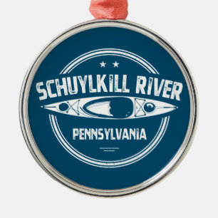 Schuylkill River, Pennsylvania Ornament Aus Metall