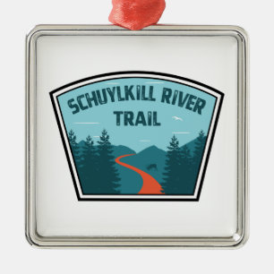 Schuylkill River Trail Ornament Aus Metall