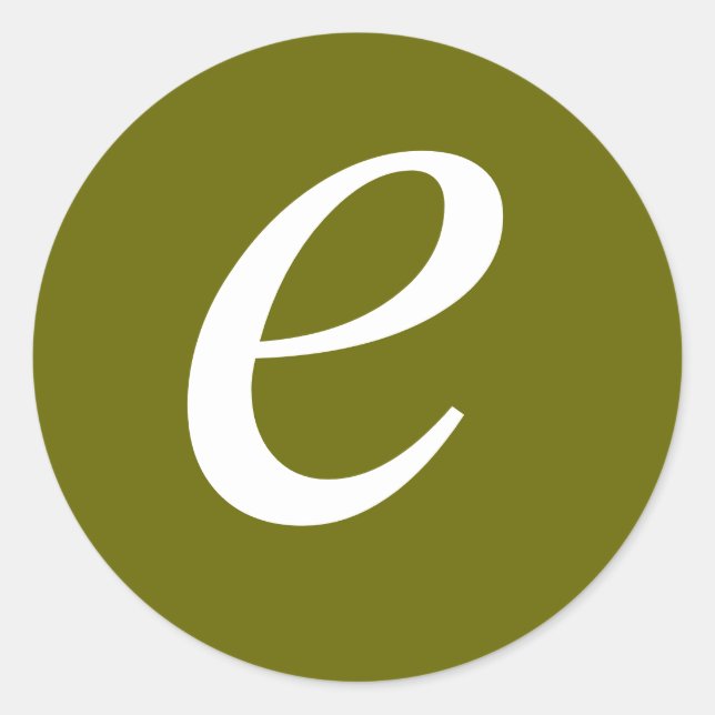 Schwa-Aufkleber Runder Aufkleber (Vorderseite)