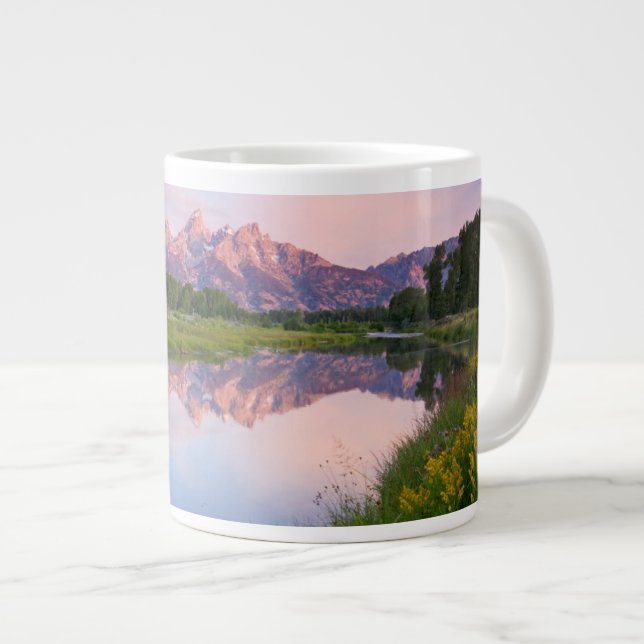 Schwabacher Landing Sunrise Jumbo-Tasse (Vorderseite Rechts)