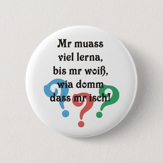 Schwäbischer Sokratismus Button (Vorderseite)