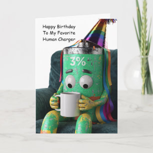 Schwache Batterie Beste Freundin Geburtstag Humor Karte