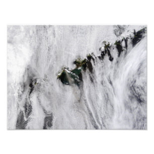 Schwaden aus dem Okmok-Vulkan, Aleusien Fotodruck