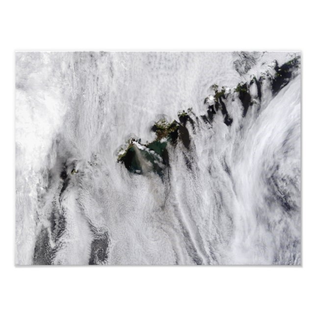 Schwaden aus dem Okmok-Vulkan, Aleusien Fotodruck (Vorne)