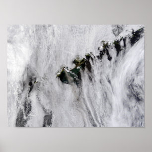 Schwaden aus dem Okmok-Vulkan, Aleusien Poster