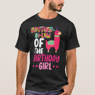 Schwager des Geburtstagsmädchens Llama Bday Alp T-Shirt