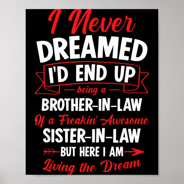 Schwager einer verdammt tollen Schwester zu sein Poster (Vorne)