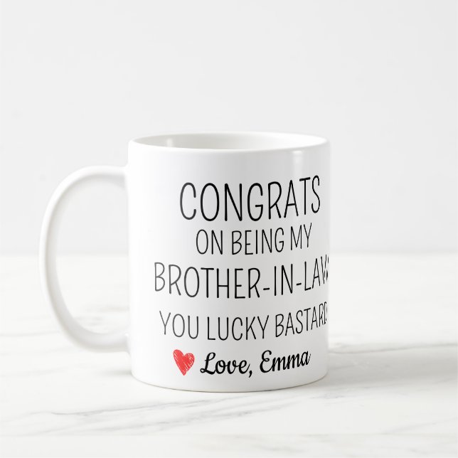 Schwager-Geschenk Kaffeetasse (Links)