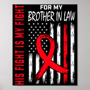 Schwager Herzkrankheit Bewusstseinsmonat Produ Poster