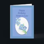 Schwägerin-Geburtstag vergessen mich nicht, Blume Karte<br><div class="desc">Alles- Gute zum Geburtstagschwägerin mit ursprünglichem Watercolor vergessen mich nicht Garten-Blume</div>