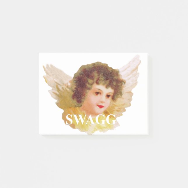 Schwagg Engel Cherub Post-it Klebezettel (Vorderseite)