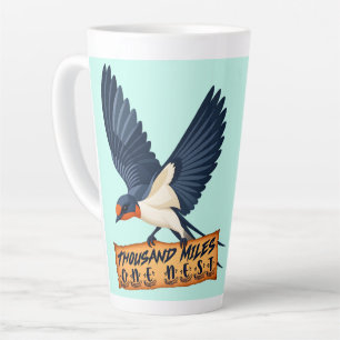 Schwalbe Tausend Meilen Ein Nest Milchtasse