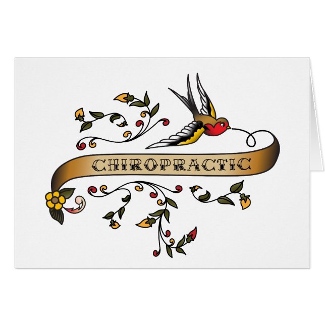Schwalbe und Rolle mit Chiropraktik (Vorderseite (Horizontal))