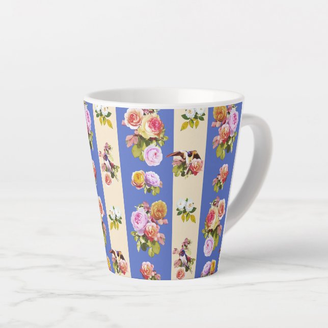 Schwalben und Rose Milchtasse (Rechte Ecke)