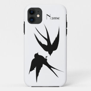 Schwalben Vögel Silhouetten Thunder_Cove Case-Mate iPhone Hülle