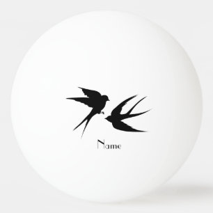 Schwalben Vögel Silhouetten Thunder_Cove   Tischtennisball