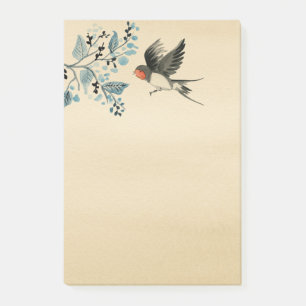 Schwalbenbild Post-it Klebezettel