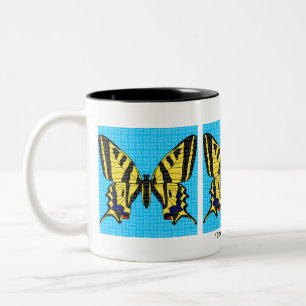 Schwalbenschwanz (325ml) - Zweifarben-Tasse Zweifarbige Tasse
