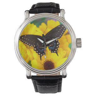 Schwalbenschwanz-Schmetterling Armbanduhr