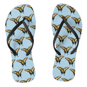 Schwalbenschwanz Schmetterling III Schönes Farbige Flip Flops
