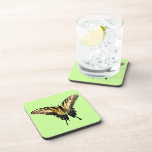 Schwalbenschwanz Schmetterling III Schönes Farbige Getränkeuntersetzer